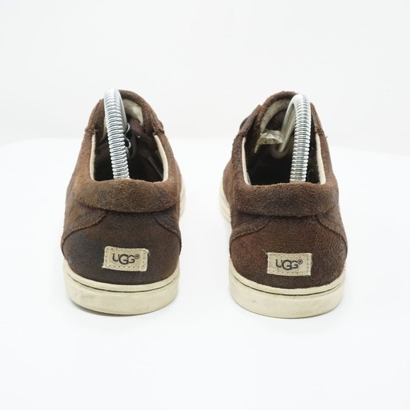 Ugg 1008487 Womens Tomi Sneakers Shoes Brown Nubuck Leather Lace Up 7.5 - Picture 7 of 11